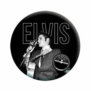 ELVIS PRESLEY Solo Live Pinback Button Badge - The King Pelvis Music Band Album - Round 1.25" Button Craft Supply