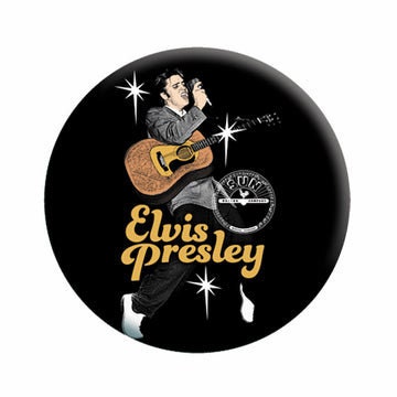 ELVIS PRESLEY On Toes Dancing Pinback Button Badge - The King Pelvis Music Band Album - Round 1.25" Button Craft Supply