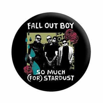FALL OUT BOY Band Roses Pinback Button Badge - American Rock Band Album Music Song - Round 1.25" Button Craft Supply