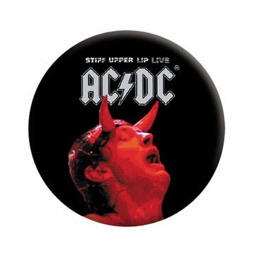 AC/DC Stiff Upper Lip Pinback Button Badge - ACDC Stiff Upper Lip Live Album Rock Band - Round 1.25" Button Craft Supply