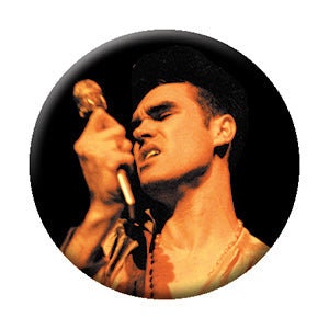 MORRISSEY Sings Pinback Button Badge - English Singer The Smiths Rock Band - Round 1.25" Button Craft Supply