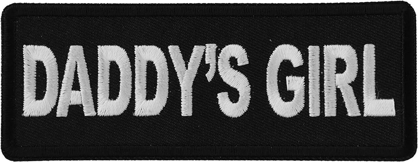 Daddy's Girl Patch - 4x1.5 inch – Motorcycle Embroidered Patch Appliqué Craft Supply