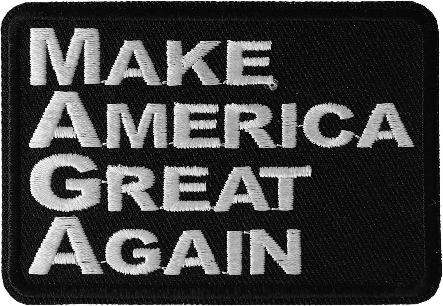 Make America Great Again Patch - 3x2 inch - Biker Embroidered Patch Appliqué Craft Supply