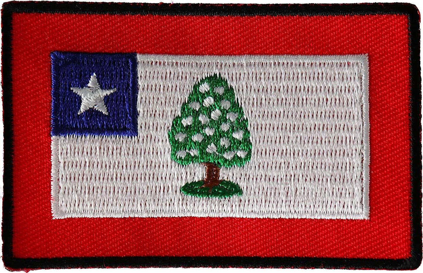Historical Mississippi Flag Iron on Patch - 3x1.8 inch - Motorcycle Embroidered Patch Appliqué Craft Supply