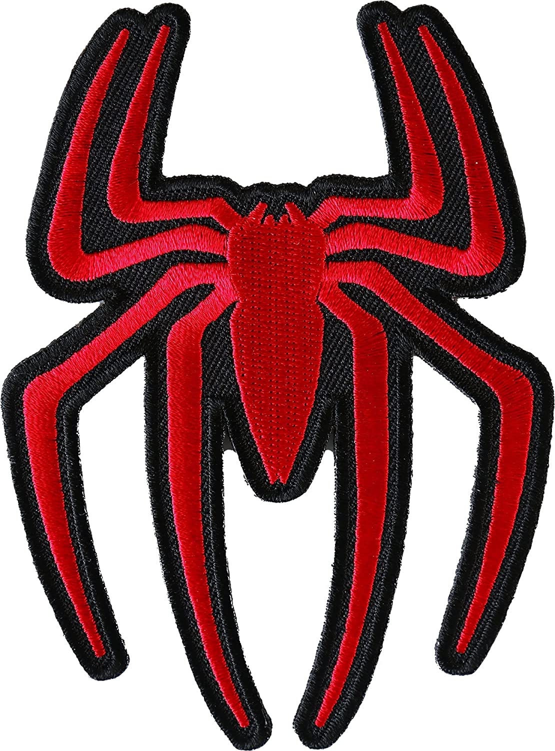 Red Spider Patch - 3x4 inch - Motorcycle Embroidered Patch Appliqué Craft Supply