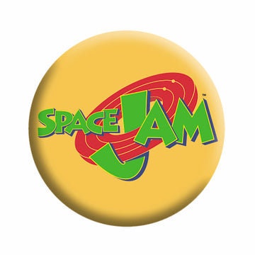SPACE JAM Pinback Button Badge - Movie Logo Classic Lebron Jordan Bugs Bunny Daffy - Round 1.25" Button Craft Supply