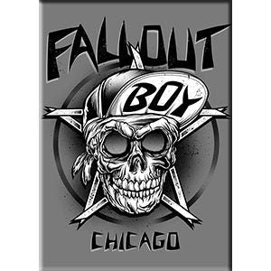FALL OUT BOY Chicago Magnet - 2.5x3.5 Inch - Magnet for Refrigerators and Lockers - Rock Band Craft Supply