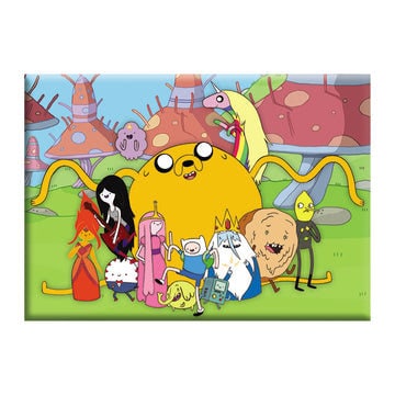 ADVENTURE TIME Group Photo Magnet - 2.5x3.5 Inch - Magnet for Refrigerators and Lockers - Cartoon Network Animation Anime Series