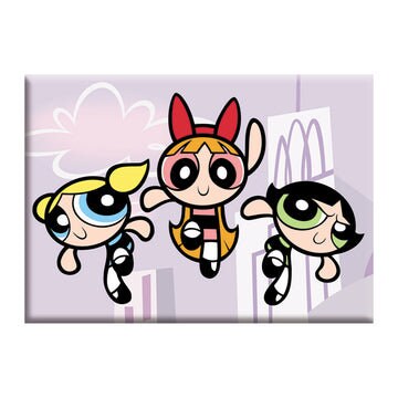 THE POWERPUFF GIRLS The Day is Saved Magnet - 2.5x3.5 Inch - Magnet for Refrigerators and Lockers - Cartoon Network Animation Anime Series