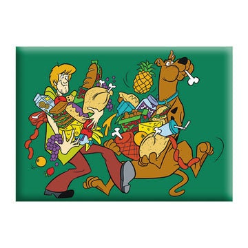 SCOOBY DOO SHAGGY & Scooby with Food Magnet - 2.5x3.5 Inch - Magnet for Refrigerators and Lockers
