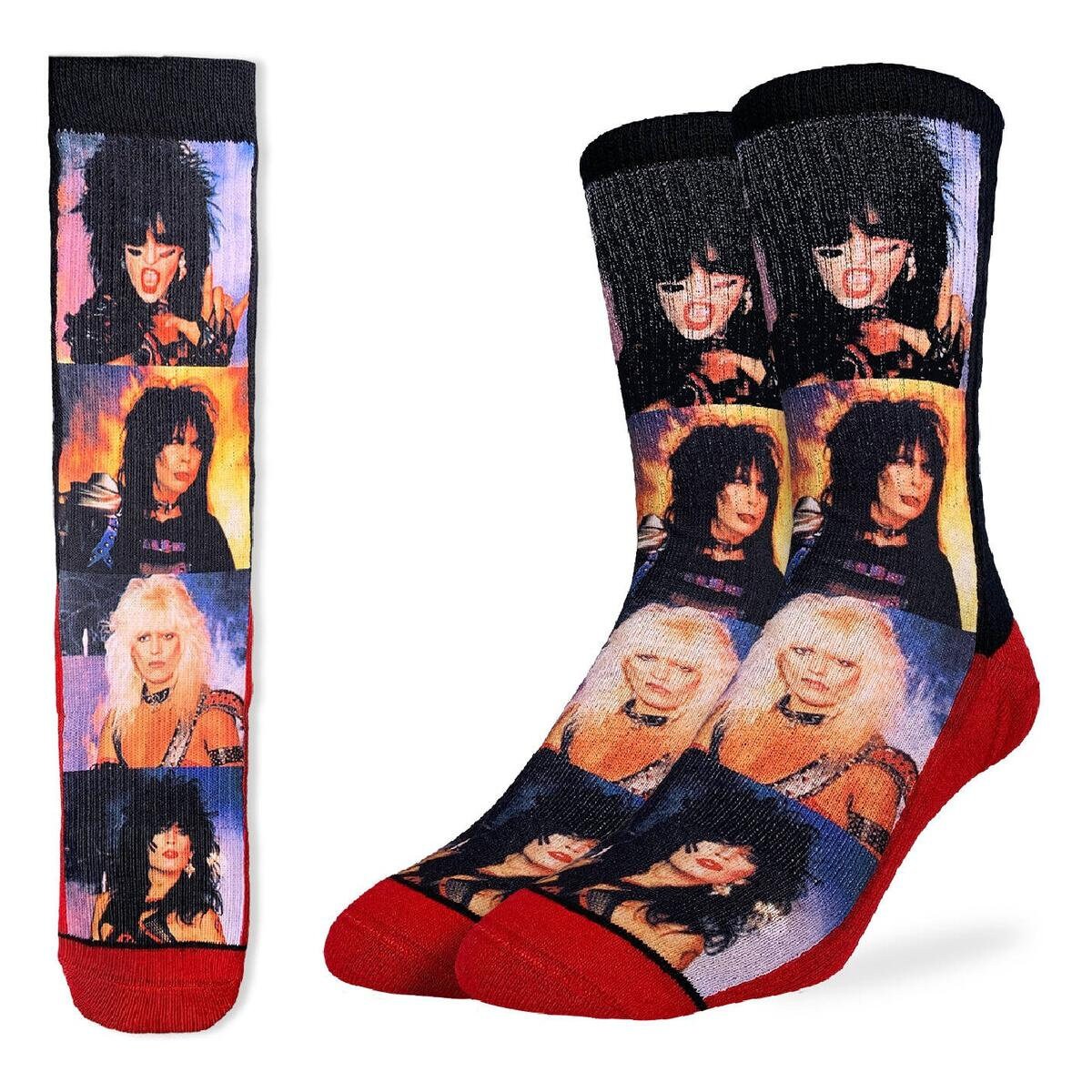 MOTLEY CRUE Shout at the Devil Crew Socks - Officially Licensed Rock Band Music Novelty Socks - Men's Adult 8-12 Unisex - Costume Supply