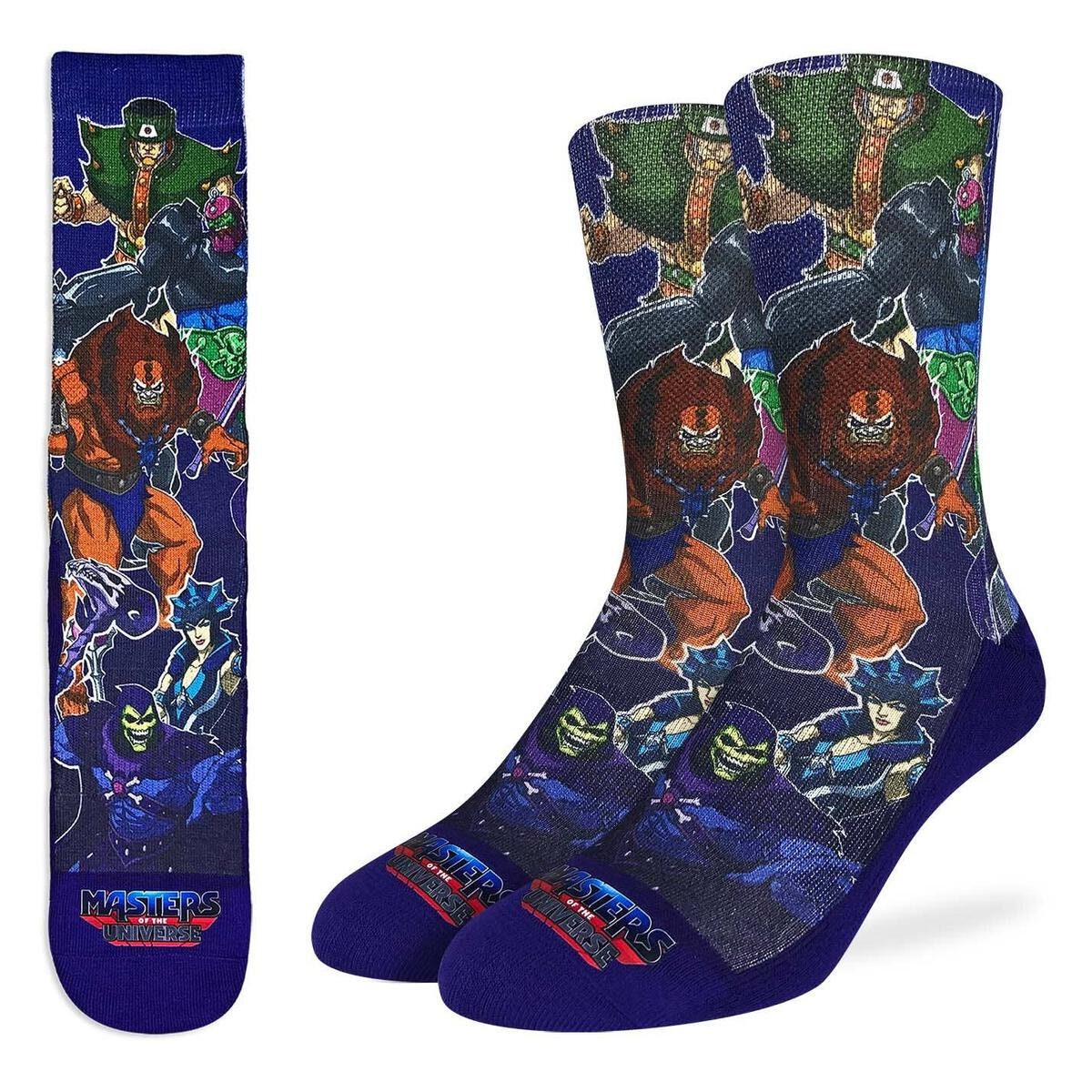 Masters of the Universe MOTU He-Man Villains Crew Socks - Officially Licensed Novelty Socks - Men's Adult 8-12 Unisex - Craft Costume Supply