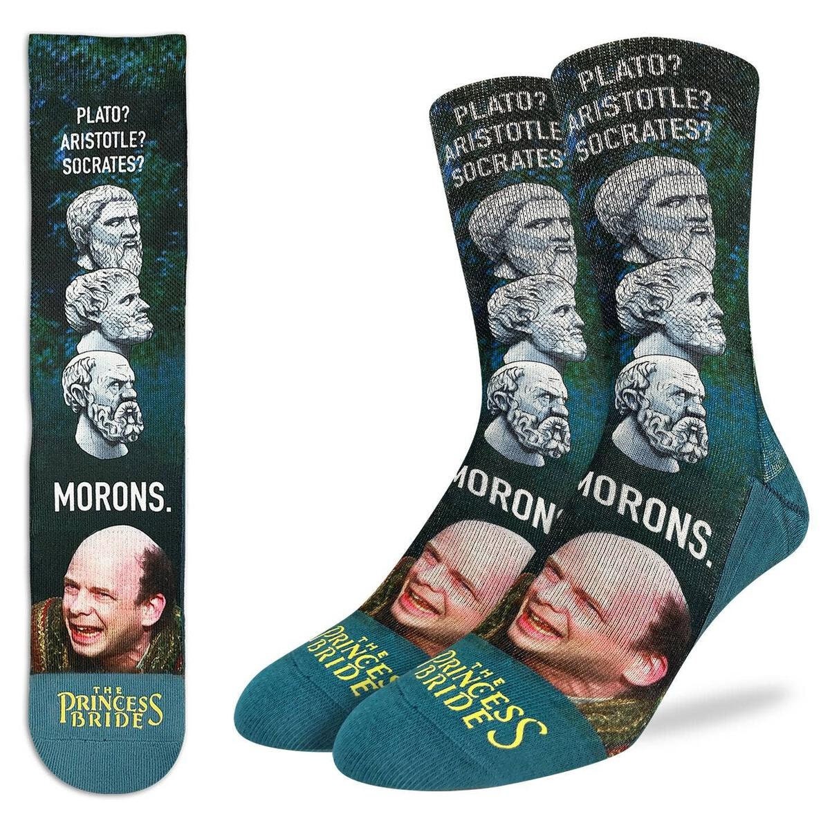 THE PRINCESS BRIDE Morons Crew Socks - Officially Licensed Novelty Socks - Men's Adult 8-12 Unisex - For Craft Costume Supply