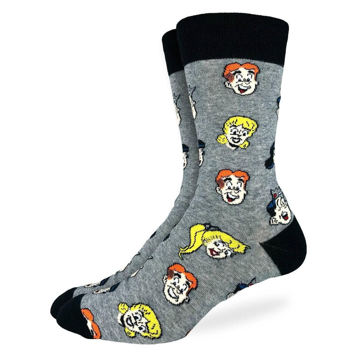 ARCHIE COMICS Characters Crew Socks - Officially Licensed Novelty Socks - Men's Adult 8-12 Unisex - For Craft Costume Supply