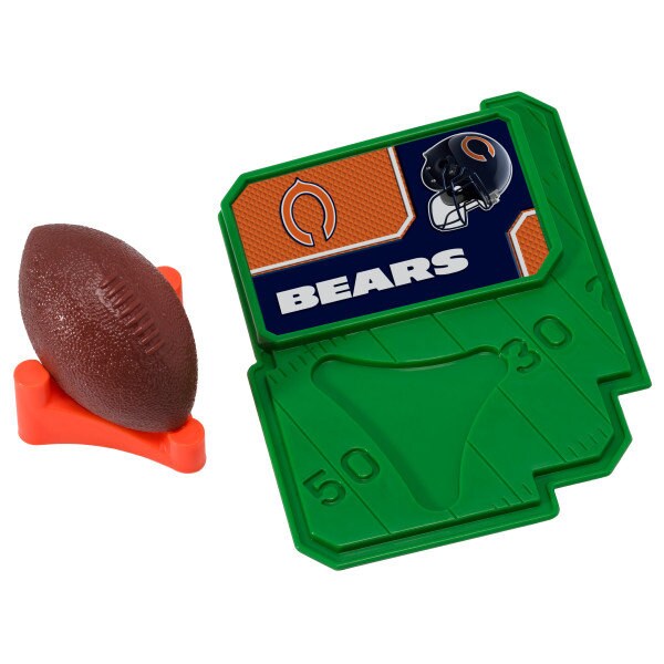CHICAGO BEARS Cake Topper NFL Football Tee Field - Chicago Bears Football Cake Decoration Topper Decoset Birthday Craft Supply