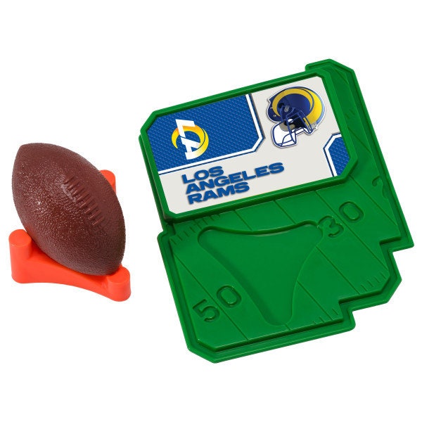 LOS ANGELES RAMS Cake Topper Nfl Football Tee Field - Los Angeles Rams Football Cake Decoration Topper Decoset Birthday Craft Supply