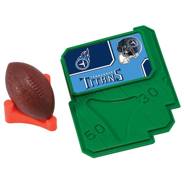 TENNESSEE TITANS Cake Topper NFL Football Tee Field - Tennessee Titans Football Cake Decoration Topper Decoset Birthday Craft Supply