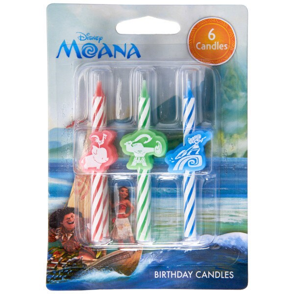 MOANA Birthday Candles Icon Character Movie Cupcake Cake Topper Candles for Party Decoration Craft Supply