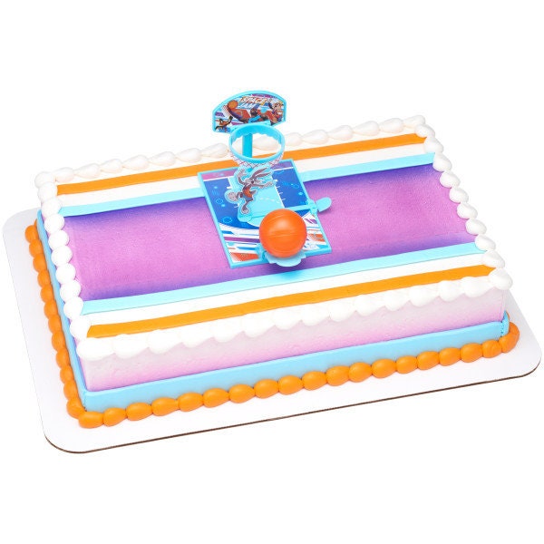 SPACE JAM New Legacy Cake Topper - Tune Squad Looney Tunes Movie Birthday Party Cake Decoration - Kids Birthday Decoset Craft Supply