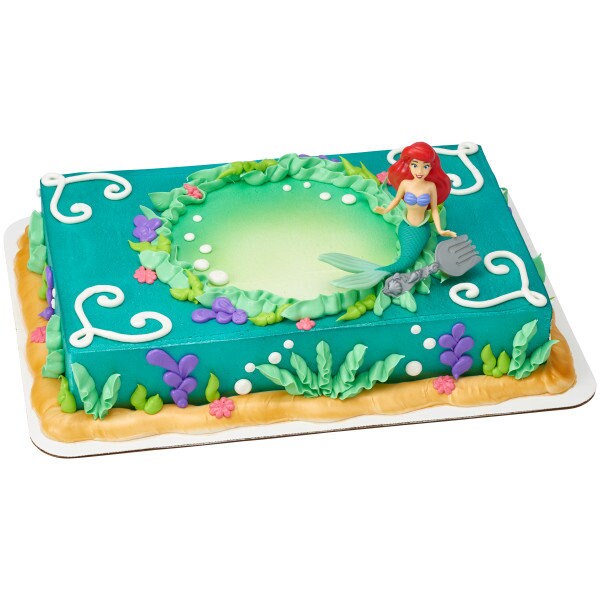 Disney Princess Ariel Cake Topper - Colors of the Sea Mermaid Ariel Birthday Party Cake Decoration - Kids Birthday Decoset Craft Supply