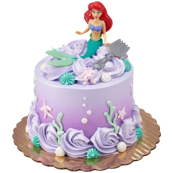 Disney Princess Ariel Cake Topper - Colors of the Sea Mermaid Ariel Birthday Party Cake Decoration - Kids Birthday Decoset Craft Supply