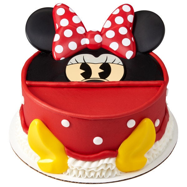 Minnie Mouse Creations Mickey Cake Topper - Create Minnie Mouse Disney Birthday Party Cake Decoration - Kids Birthday Decoset Craft Supply