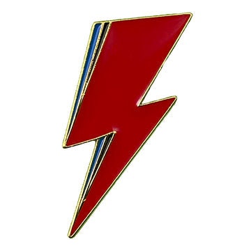DAVID BOWIE Bolt Lapel Pin -1.25 Inch - English Rock Singer Legend Rock Band Craft Supply