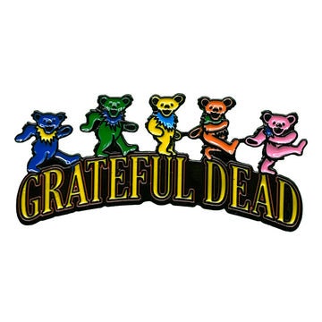 GRATEFUL DEAD Dancing Bear Logo Lapel Pin - 1.25 Inch - Jerry Garcia Grateful Dead Rock Band Craft Supply