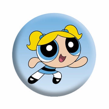 POWERPUFF GIRLS Bubbles Pinback Button Badge - Cartoon Network Animation Anime Series - Round 1.25" Button Craft Supply