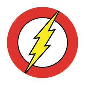 FLASH Logo Pinback Button Badge - DC Comics Originals - Round 1.25" Button Craft Supply