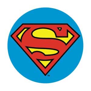 SUPERMAN Logo Pinback Button Badge - DC Comics Originals - Round 1.25" Button Craft Supply