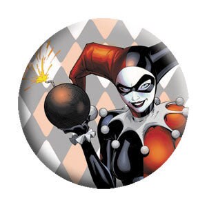 HARLEY QUINN Bomb Pinback Button Badge - Batman DC Comics Originals - Round 1.25" Button Craft Supply