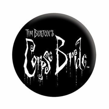 CORPSE BRIDE Logo Pinback Button Badge - Tim Burton Classic Movie - Round 1.25" Button Craft Supply