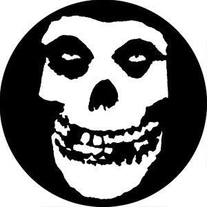 MISFITS Skull Logo Pinback Button Badge - American Punk Rock Band - Round 1.25" Button Craft Supply