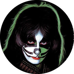 KISS Catman Chris Pinback Button Badge – Peter Criss Rock Band - Round 1.25" Button Craft Supply