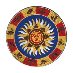 ZODIAC SUN Pinback Button Badge – Astrological Sign Universe Moon Rising Round 1.25" Button Craft Supply