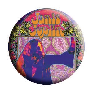 JANIS JOPLIN Poster Pinback Button Badge - Album American Rock Singer - Round 1.25" Button Craft Supply