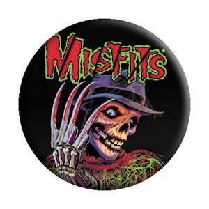 MISFITS Nightmare Freddy Pinback Button Badge - Album American Punk Rock Band - Round 1.25" Button Craft Supply