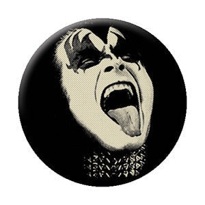 KISS Rock God Pinback Button Badge - God Gave Rock and Roll to You KISS Rock Band - Round 1.25" Button Craft Supply