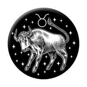 TAURUS Astrology Zodiac Sign Pinback Button Badge - Taurus Zodiac Constellation Horoscope - Round 1.25" Button Craft Supply