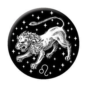 LEO Astrology Zodiac Sign Pinback Button Badge - Leo Zodiac Constellation Horoscope - Round 1.25" Button Craft Supply
