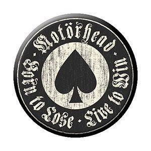 MOTORHEAD Live To Win Pinback Button Badge - Lemmy English Rock Band Song - Round 1.25" Button Craft Supply