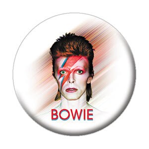 DAVID BOWIE Smeared Background Pinback Button Badge - Musician Rock Music - Round 1.25" Button Craft Supply