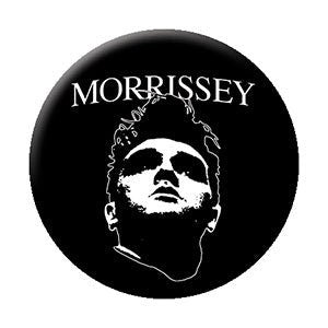 MORRISSEY B&W Face Pinback Button Badge - English Singer The Smiths Rock Band - Round 1.25" Button Craft Supply
