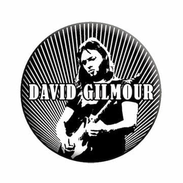 DAVID GILMOUR Playing Guitar Pinback Button Badge - Pink Floyd Guitarist Rock Band Music - Round 1.25" Button Craft Supply