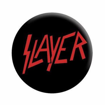 SLAYER Band Logo Pinback Button Badge - American Thrash Metal Band Album Music - Round 1.25" Button Craft Supply