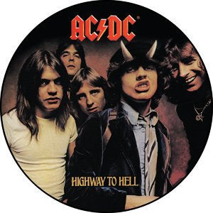 AC/DC Highway To Hell Pinback Button Badge - ACDC Highway To Hell Album Rock Band - Round 1.25" Button Craft Supply