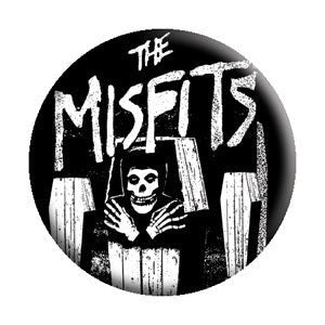 MISFITS Coffin Pinback Button Badge - Album American Punk Rock Band - Round 1.25" Button Craft Supply