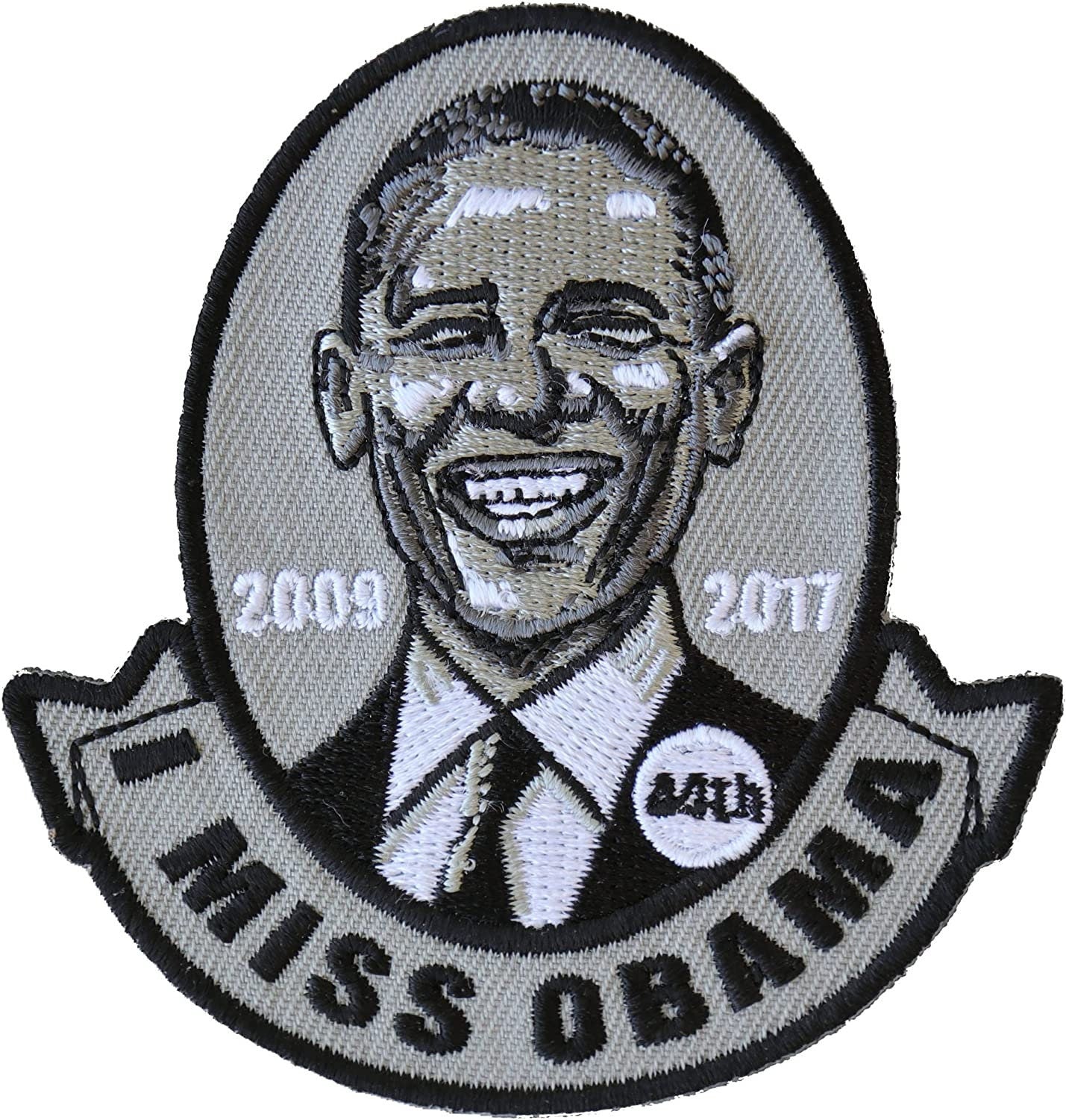 I Miss Obama Patch - 3x3.1 inch - Motorcycle Embroidered Patch Appliqué Craft Supply