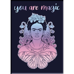 FRIDA KAHLO You Are Magic Magnet - 2.5x3.5 Inch - Magnet for Refrigerators and Lockers